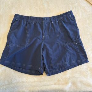 Women's Columbia Sandy River Cargo Shorts Blue Size Large